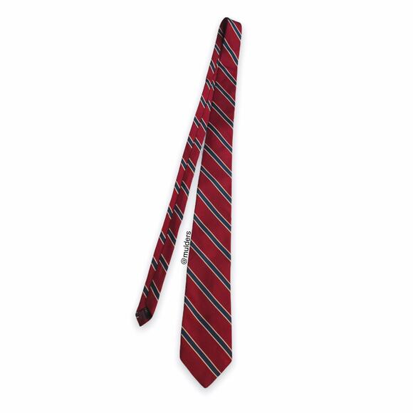 Vintage Other - Vintage Tie Rack Red, Blue, & White Mens Striped Formal Neck Tie